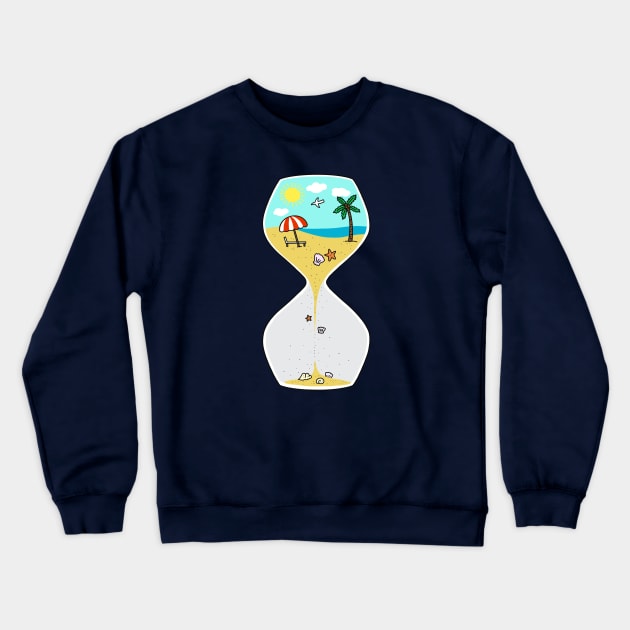 Summertime Crewneck Sweatshirt by milkyprint